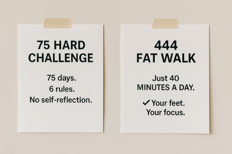 75 hard Challenge vs 444 Fat walk